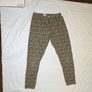 No Boundaries Juniors floral leggings, size Large
